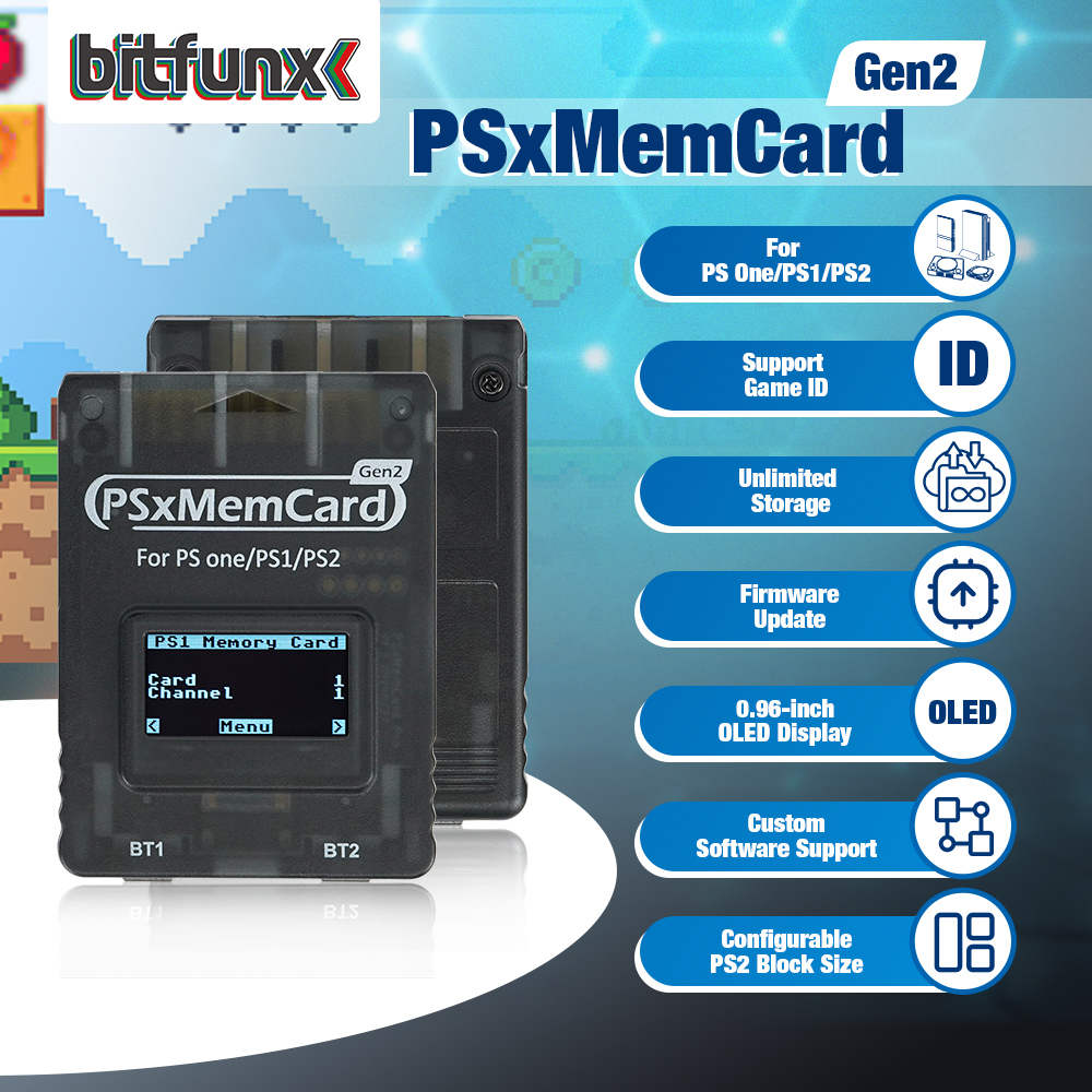Bitfunx PSxMemCard Gen2 Store  - Retro Gaming Upscaler ulasan dan harga