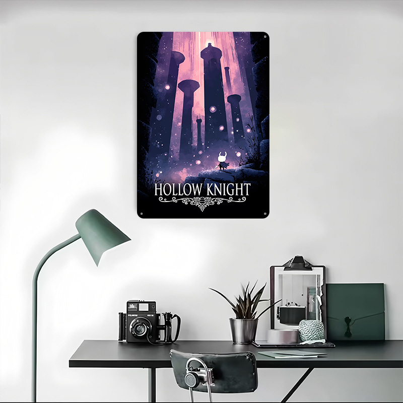 Poster Cetak Game Hollow Knigh - Retro Knight Gaming ulasan dan harga