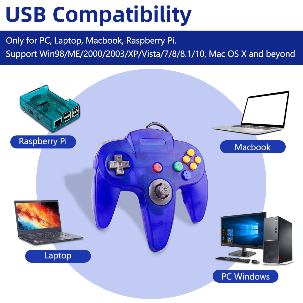 N64 kontroler klasik berkabel  - Retro Gaming Tablet ulasan dan harga