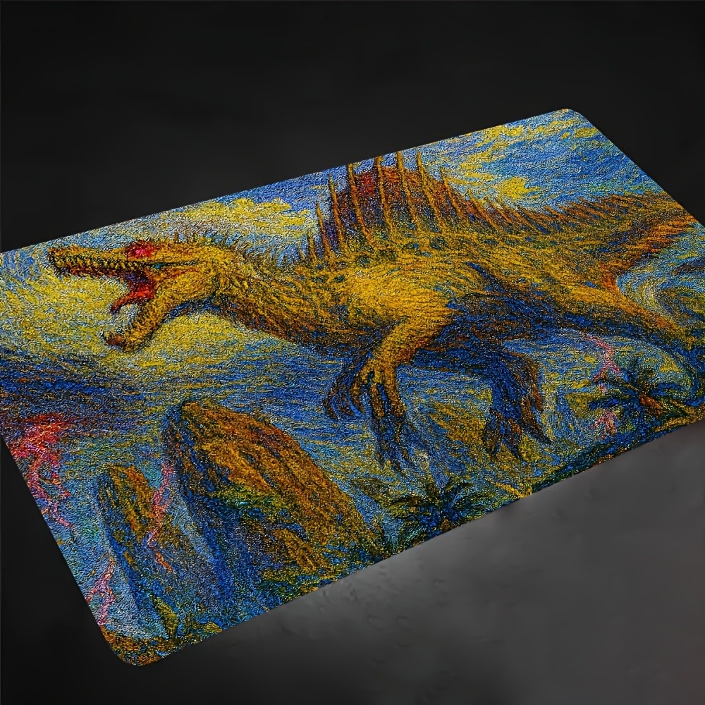Retro Spinosaurus MTG Playmat  - Retro Gaming Keyboard And Mouse ulasan dan harga