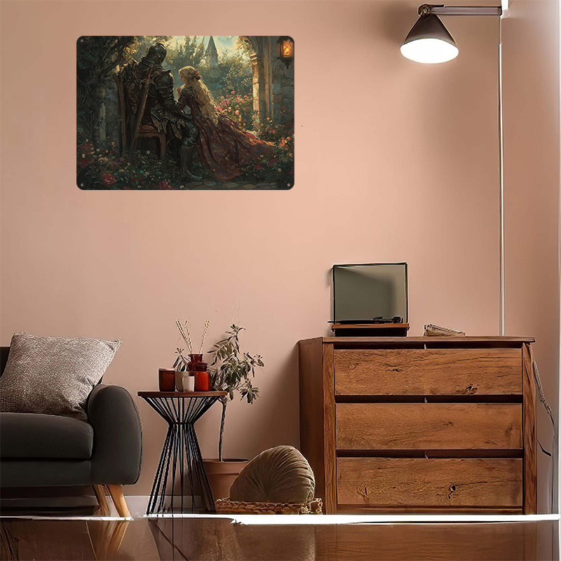 Poster Tinplate Ksatria dan Ga - Retro Knight Gaming ulasan dan harga