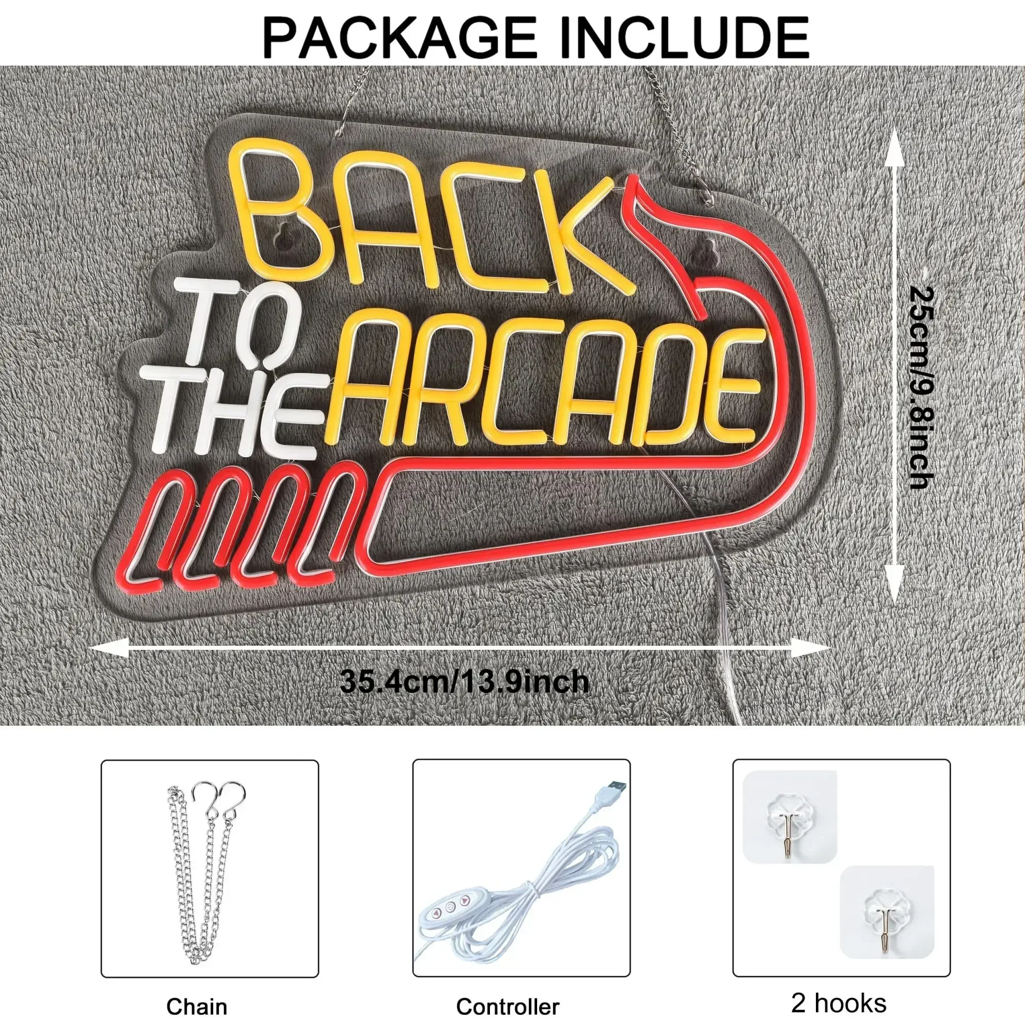 Lampu Neon Arcade Retro untuk  - Retro Gaming Gift Ideas ulasan dan harga