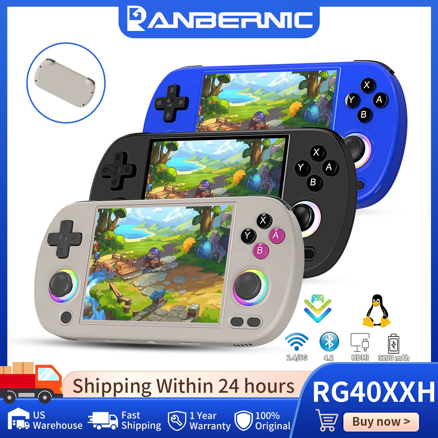 Konsol Game Genggam Anbernic R - Retro Gaming Upscaler ulasan dan harga