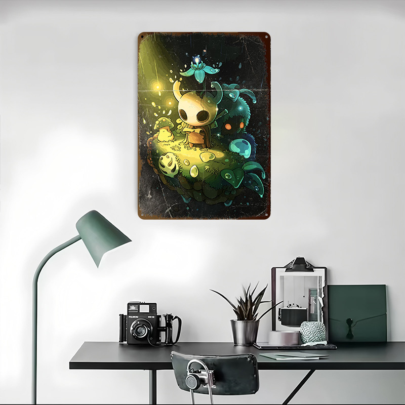 Poster Karakter Hollow Knight  - Retro Knight Gaming ulasan dan harga