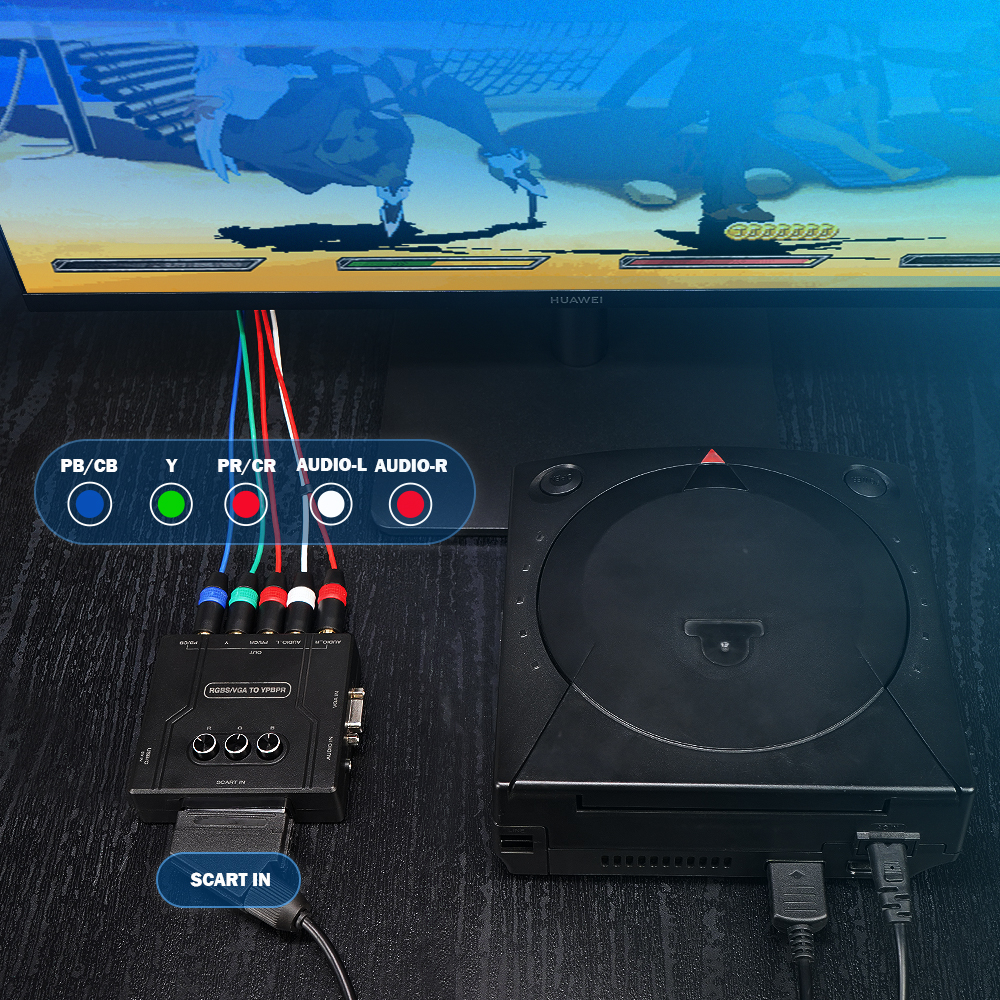 Konverter Komponen RGBS VGA ke - Retro Handheld Console ulasan dan harga